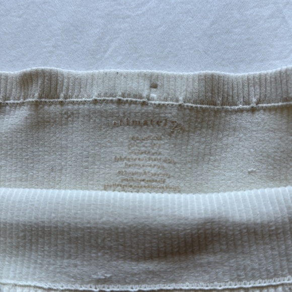 Cream Ribbed Tube Top - Picture 2 of 2